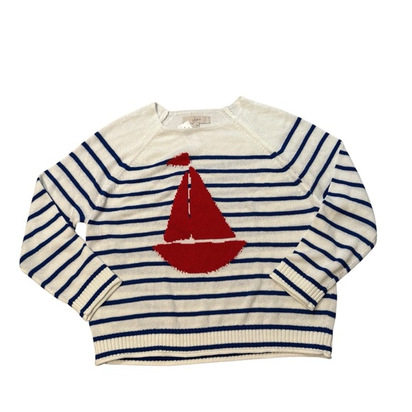 NWT, Loft Sailing Stripe Sweater, Sz M - Picture 12 of 14